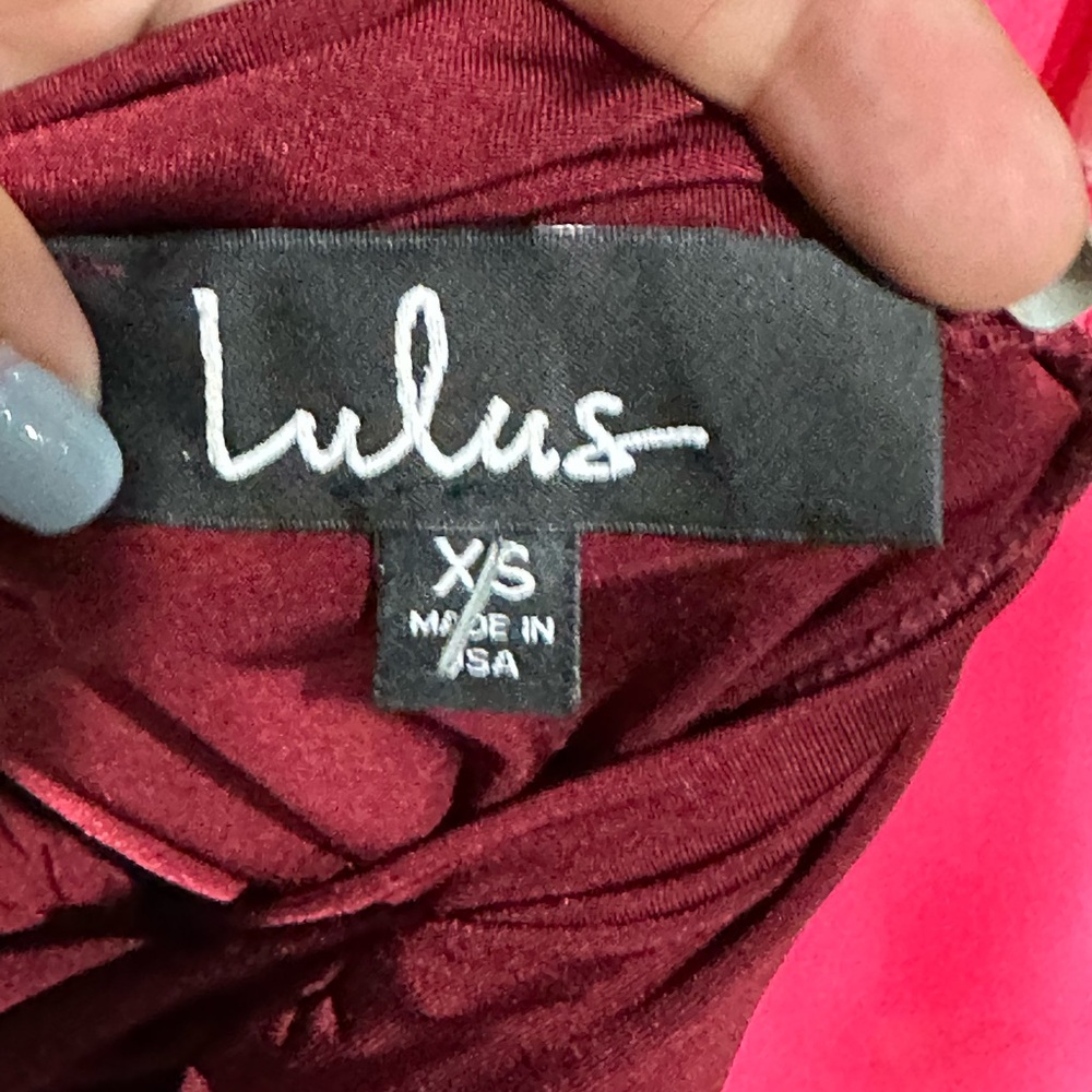 Lulu's Deep Red Maxi Dress - Picture 3 of 3